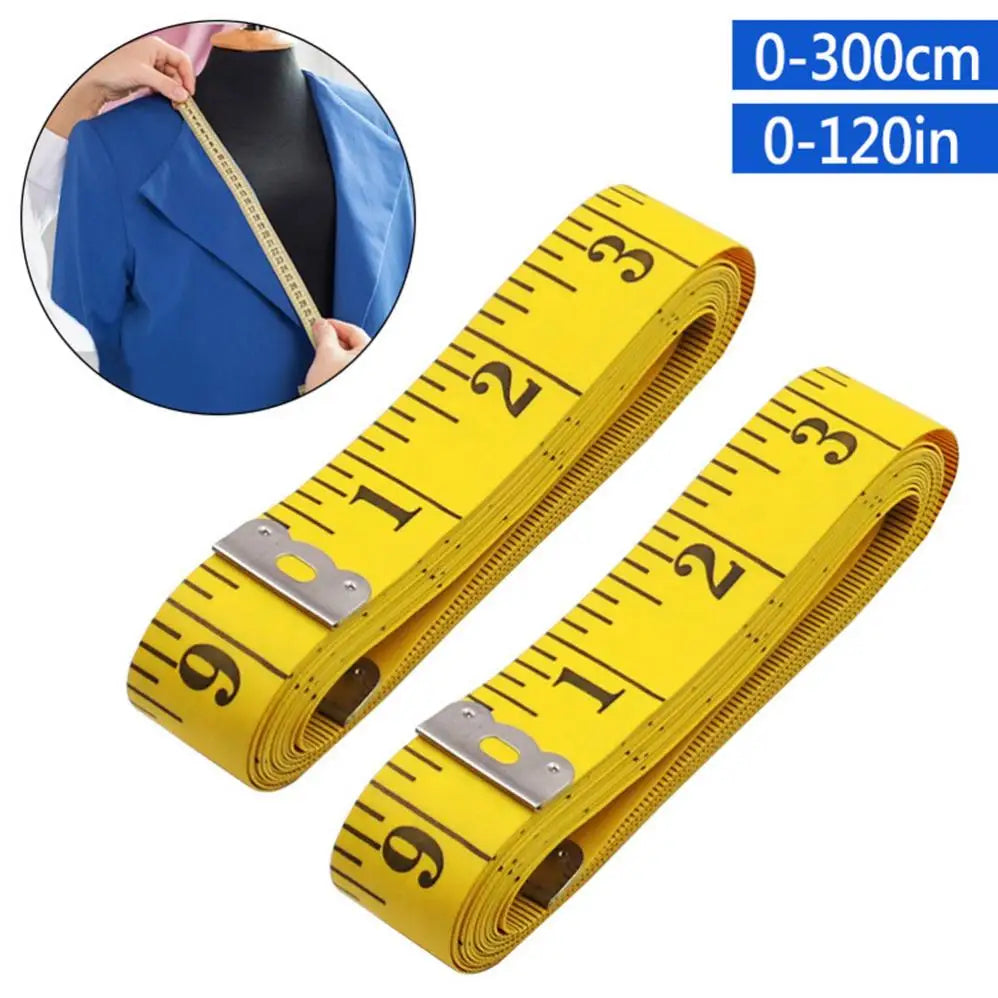 3m Tape Measure | PVC Fiber Soft Ruler for Tailoring and Height Measurement