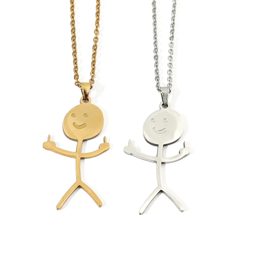 Funny Doodle Earrings for Women | Y2K Stainless Steel Character Studs