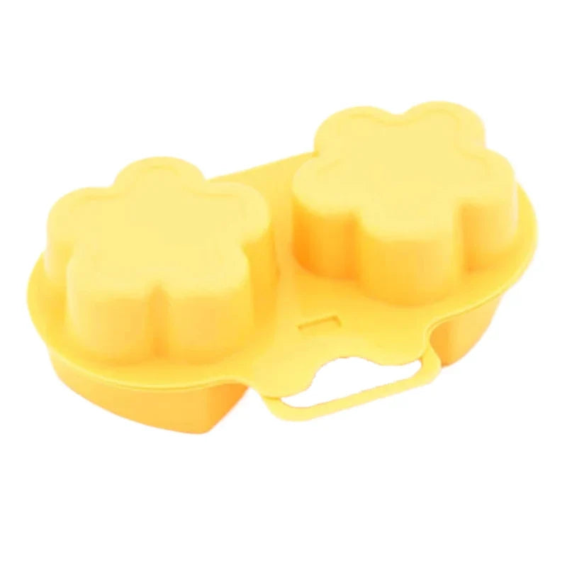 Microwave Egg Steamer Flower Heart Shape | Silicone Egg Cooker for Breakfast