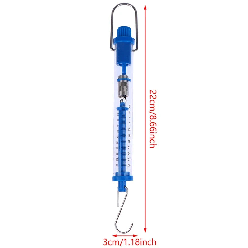 Tubular Spring Scale Dynamometer | Plastic Newton Meter for Classroom Science Labs