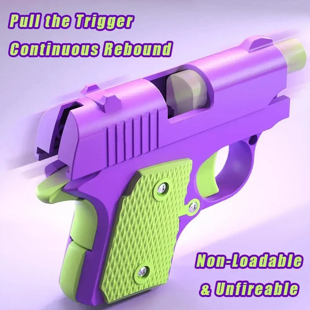 Mini 3D Gravity Printing 1911 Toy Gun | Stress Relief Fidget Toy for Kids and Adults