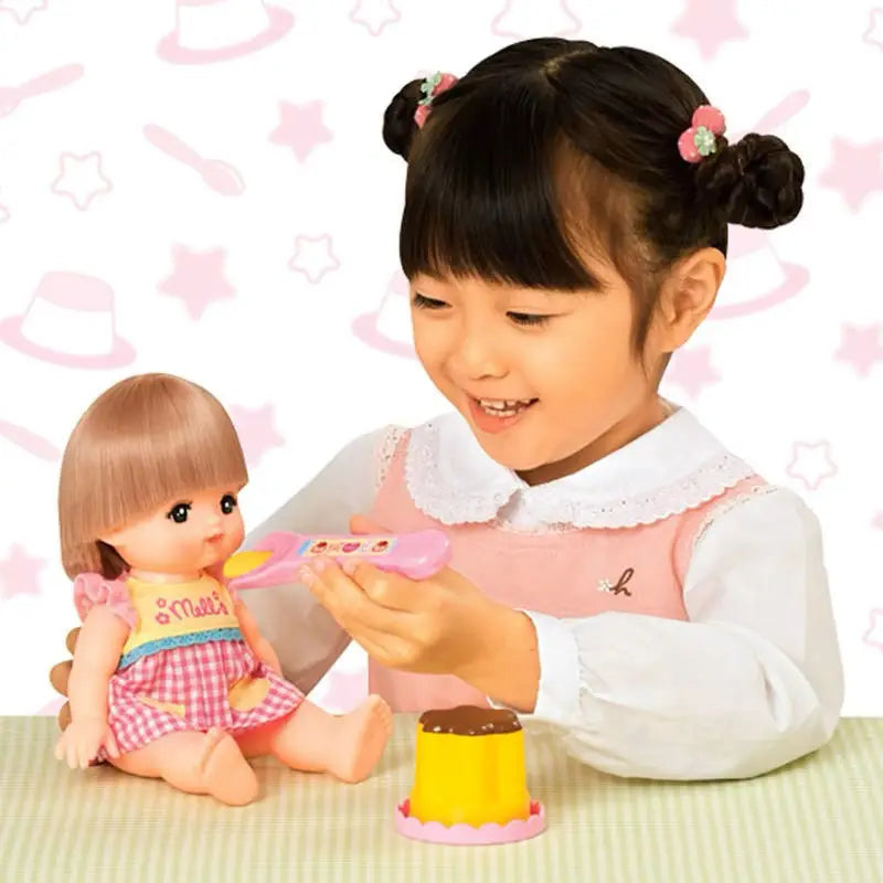 Feeding Pudding Set | Cute Pink Jelly Strawberry Desktop Ornament Toy