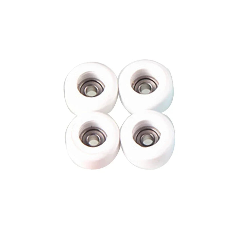 4Pcs/Set Urethane CNC Bearing Fingerboard Wheels | Professional PU + Metal