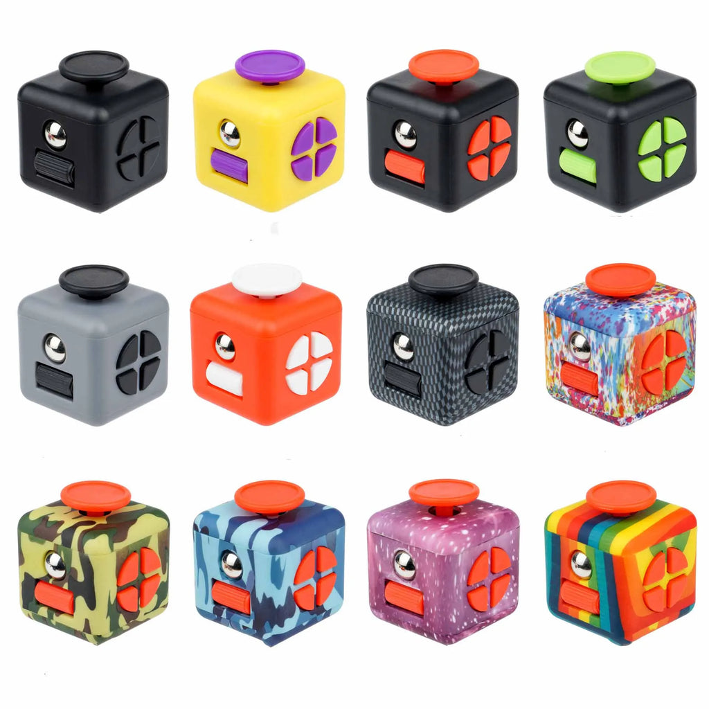 Fidget Dice Stress Relief Toy | Anxiety Relief Fingertip Decompression Cube