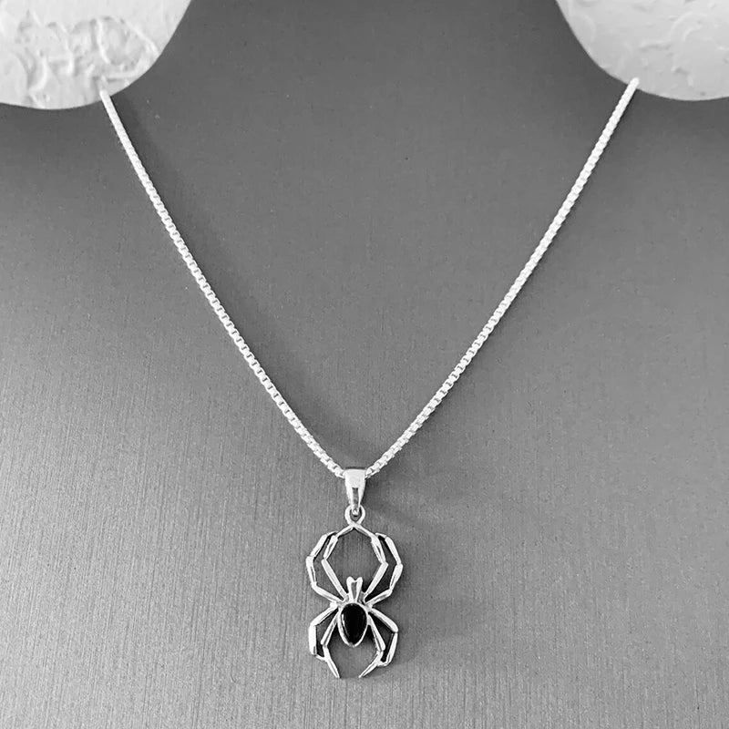 Huitan Cute Spider Animal Pendant Necklace | Y2K Trendy Jewelry for Women