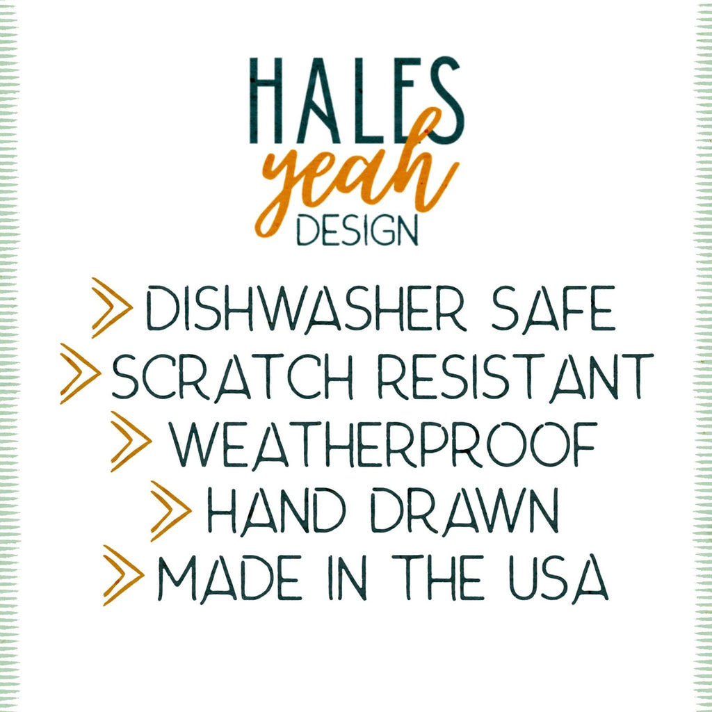 Hales Yeah Design I've Heard it Both Ways Sticker ~3" at Longest Edge