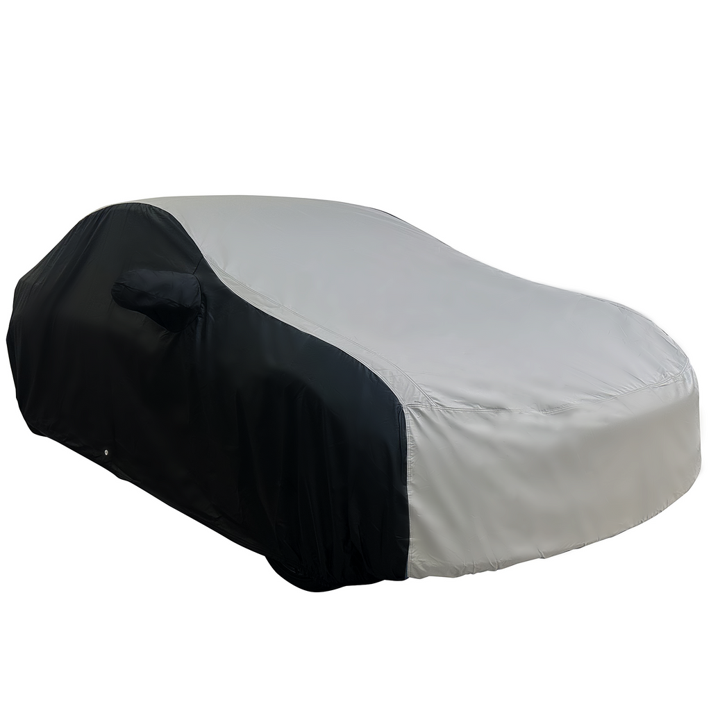 2017-2026 Tesla Model 3 Ultraguard Plus Car Cover - 300D Indoor/Outdoor Protection - Gray/Black