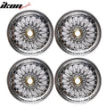 (4) 18X8.0 +35 5X114.3 / 5X120 Step Lip Deep Dish Mesh Wheels Rims