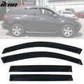 2007-2013 Acura MDX Visor Windows Rain Guard Acrylic Slim Style Smoke