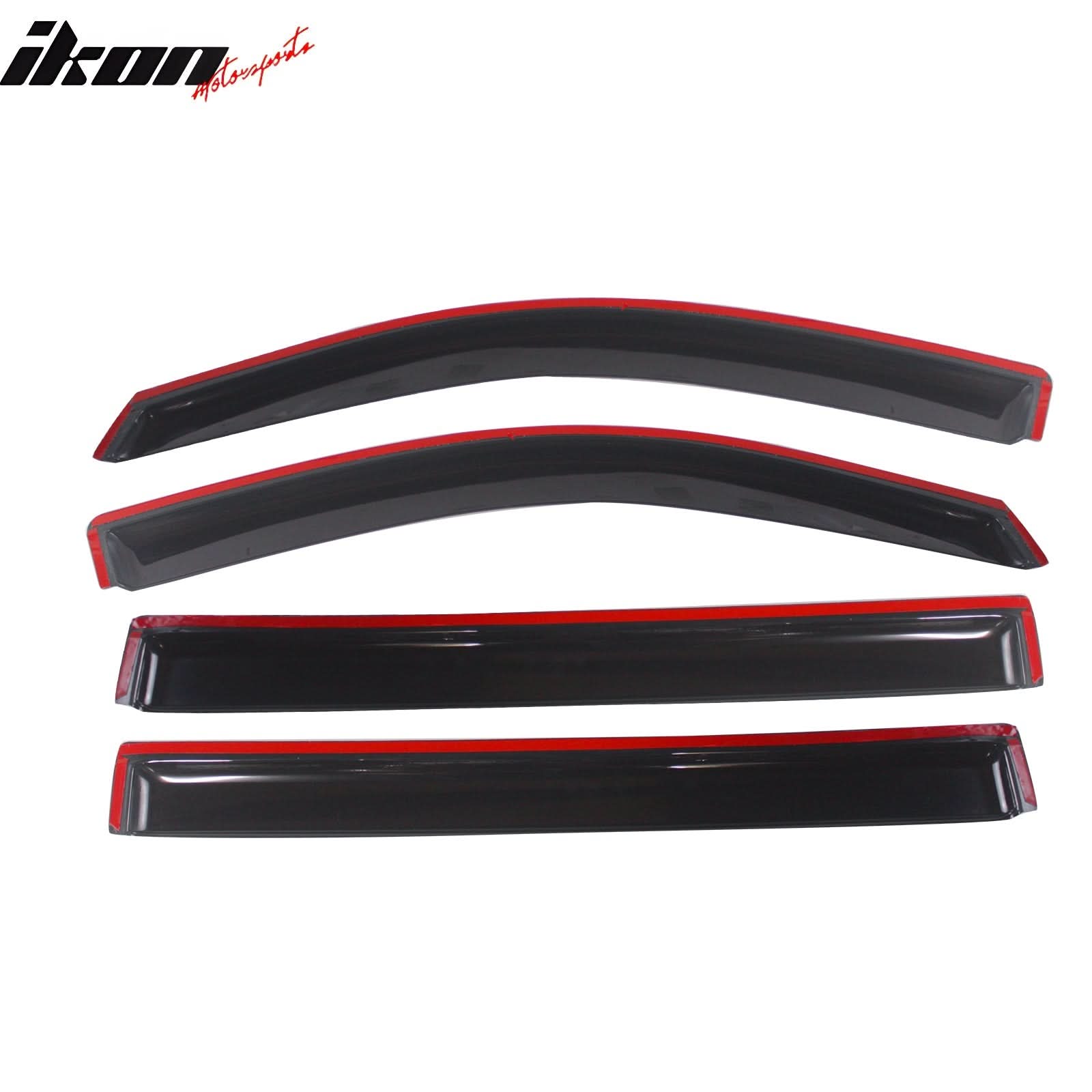 2015-2020 Chevy Suburban Slim Style Smoke Tinted Window Visors Acrylic