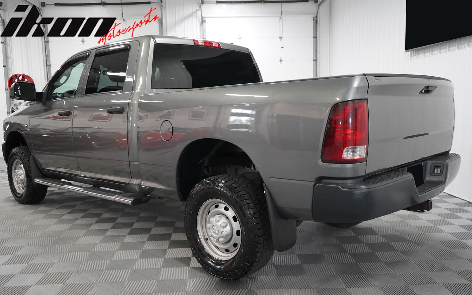 2009-2024 Dodge Ram 1500 Crew Slim Smoke Tinted Window Visor Acrylic