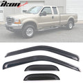 1999-2016 Ford F-250 F-350 Super Duty Window Visors Acrylic
