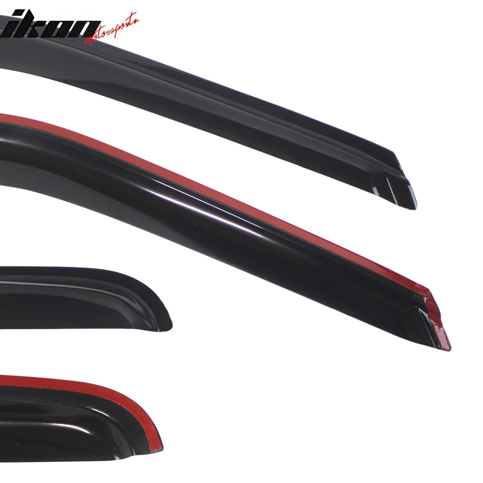 1988-1999 GMC Chevy C1500 C2500 K1500 K2500 Smoke Window Visors Acylic