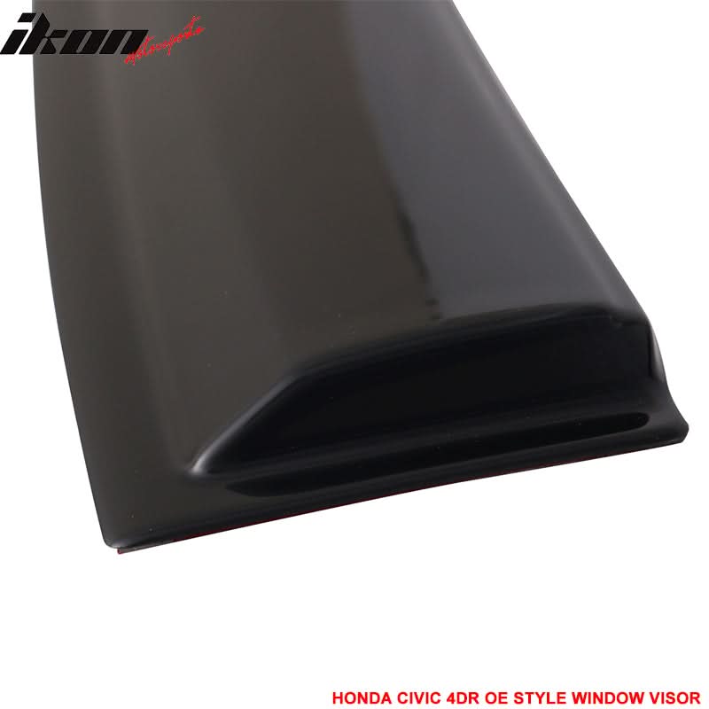 2016-2021 Honda Civic 4Dr Sedan 10th Generation Tape On Window Visor