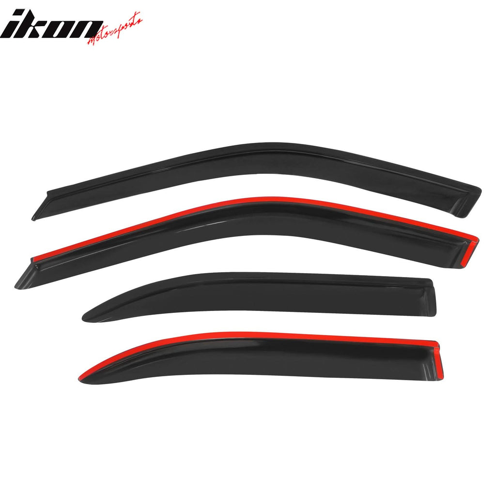 Fits 99-00 Honda Civic Sedan Mugen Front Bumper Lip PP + Window Visors