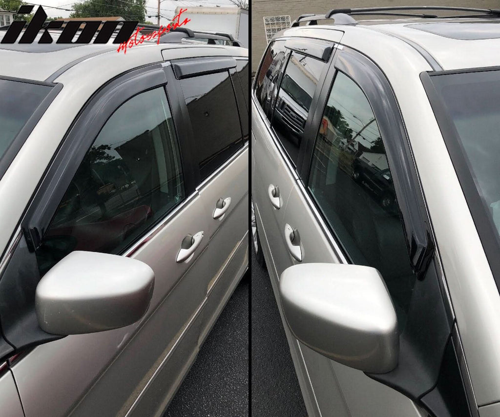 2008-2010 Honda Odyssey Slim Style Smoke Visor Windows Guards Acrylic