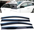 2011-2017 Honda Odyssey Polycarbonate Window Visors W/ Chrome Trim 4PC
