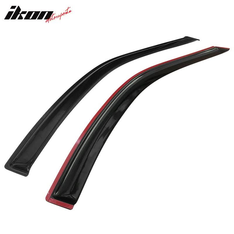 1992-1996 Honda Prelude Slim Style Smoke Tinted Window Visors Acrylic