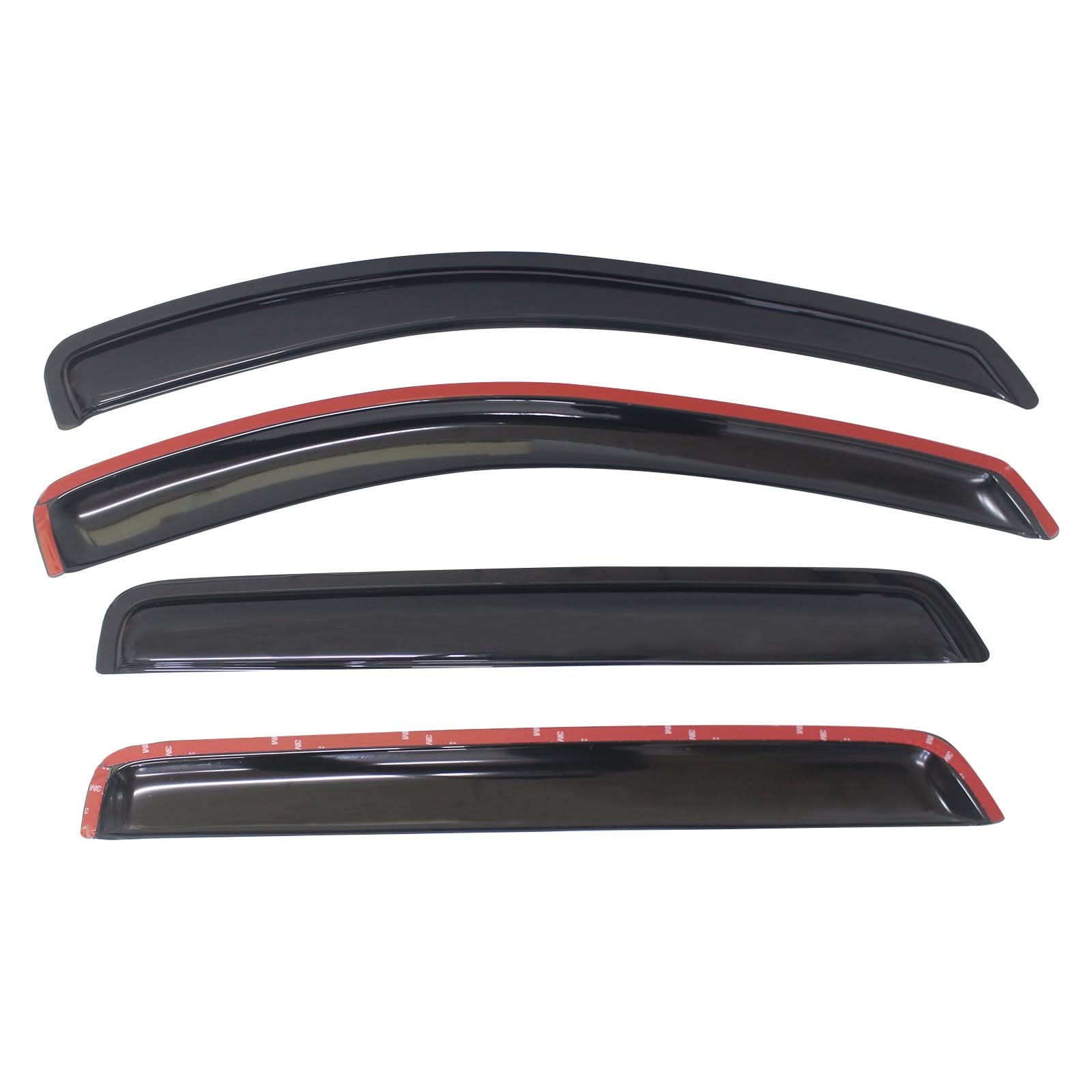2007-2012 Hyundai Santa Fe Slim Style Smoke Visor Window Guard Acrylic