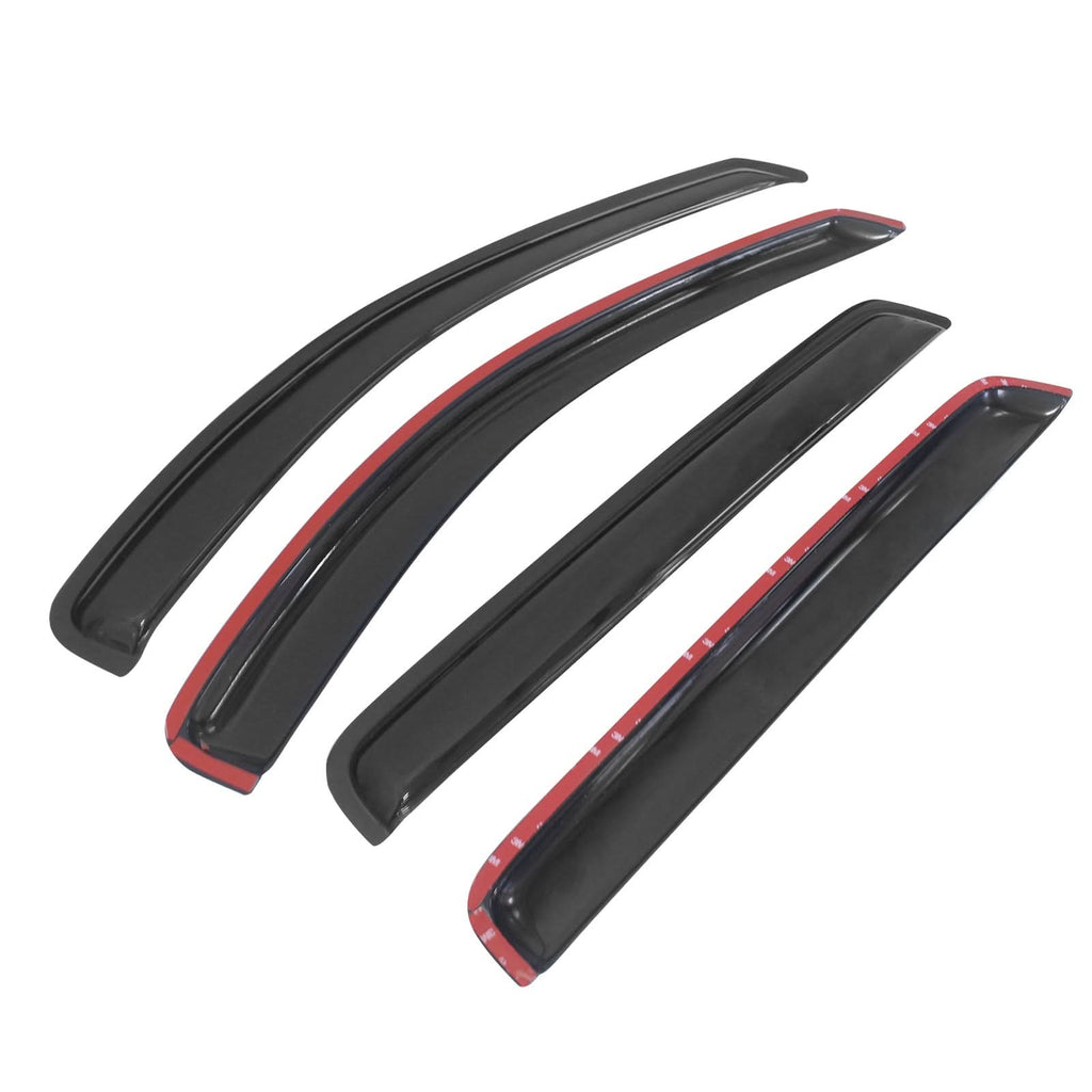 2007-2012 Hyundai Santa Fe Slim Style Smoke Visor Window Guard Acrylic