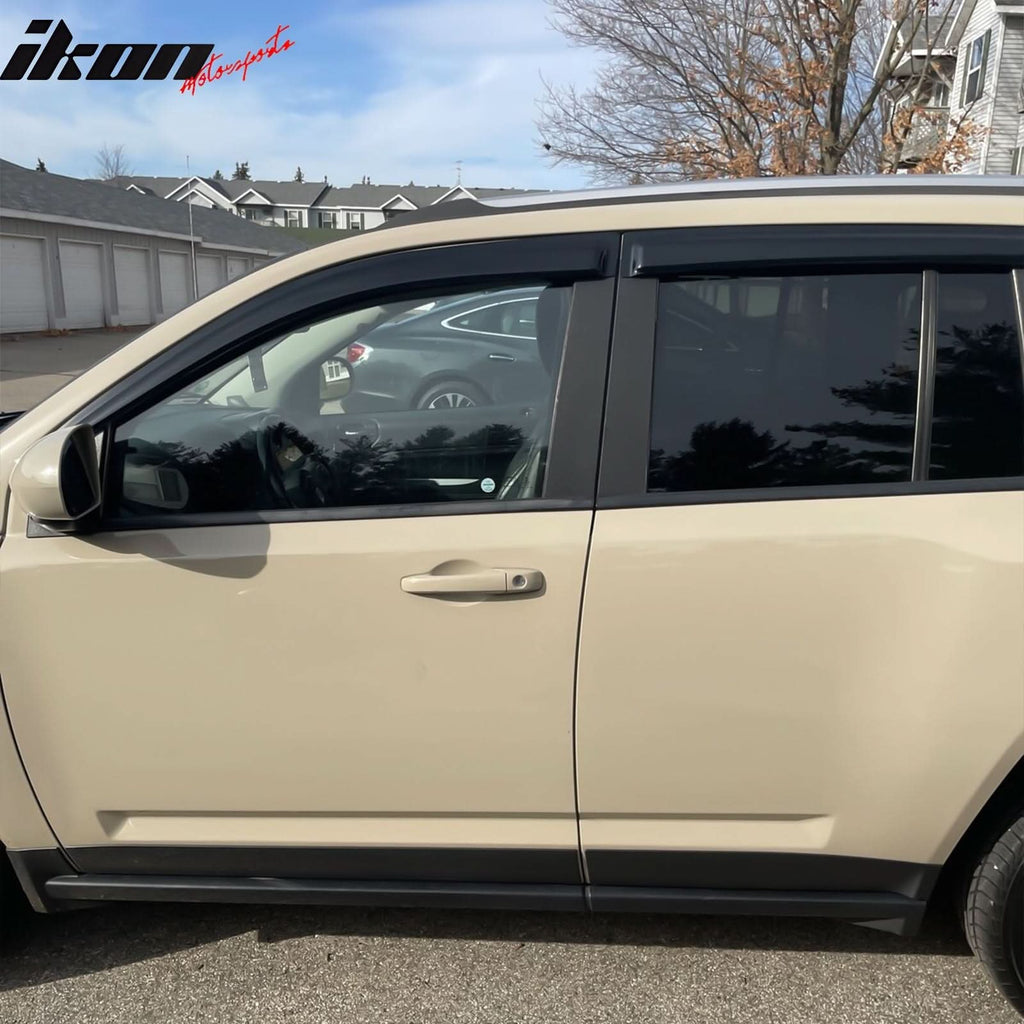 2007-2017 Jeep Compass Side Visor Window Sun Vent Rain Guards Acrylic