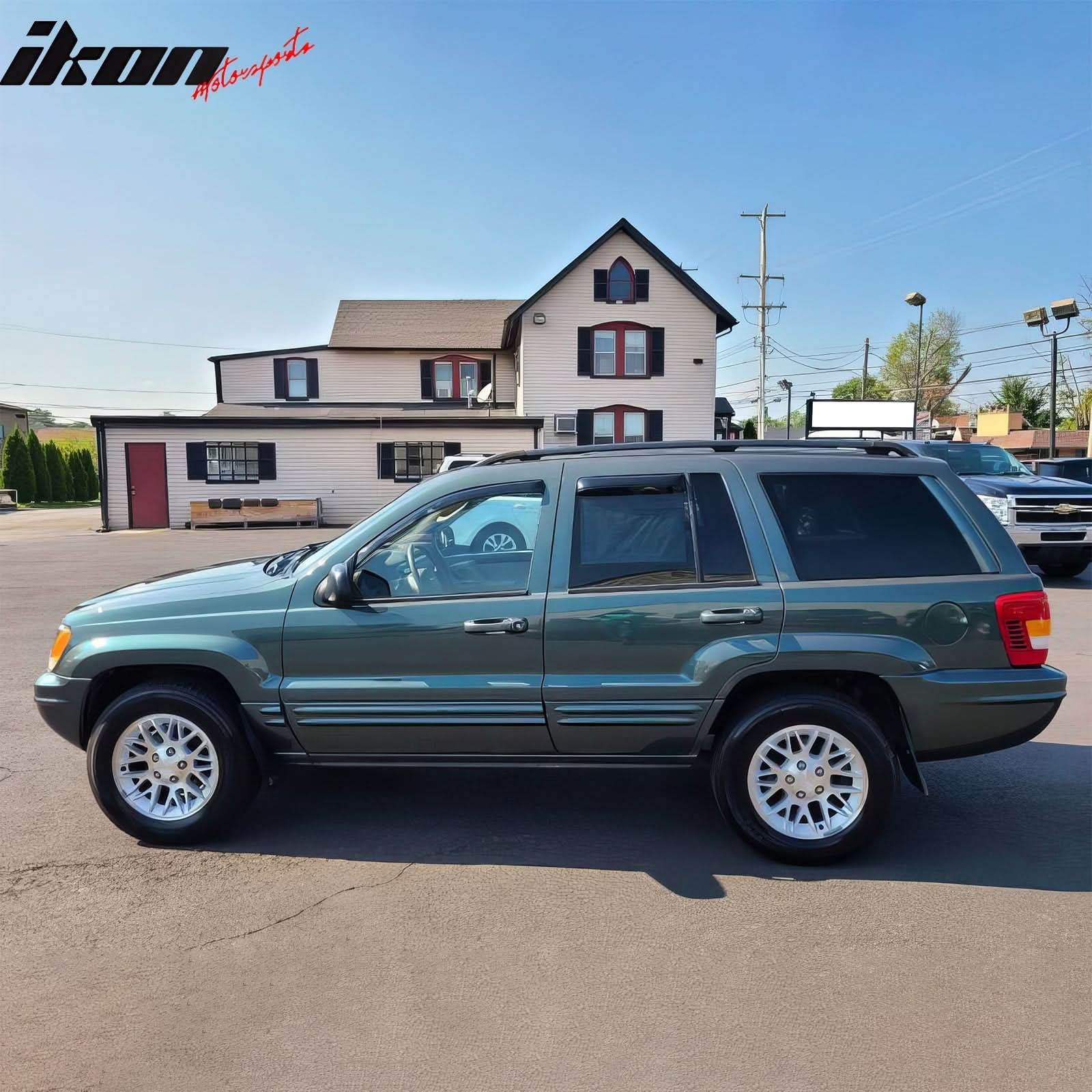 1999-2004 Jeep Grand Cherokee Window Visors Acrylic 4Pc Set