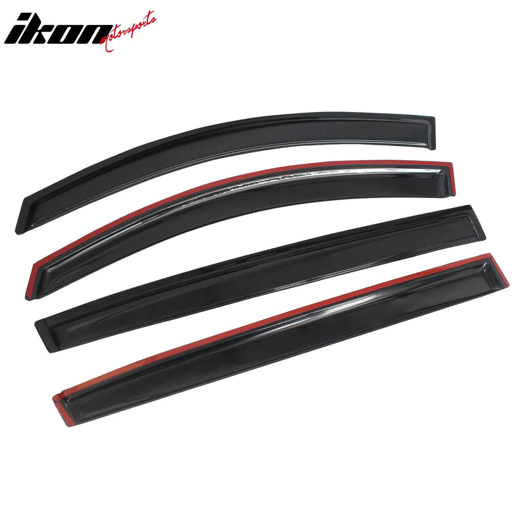 2011-2016 Kia Sportage Slim Style Smoke Tinted Window Visors Acrylic