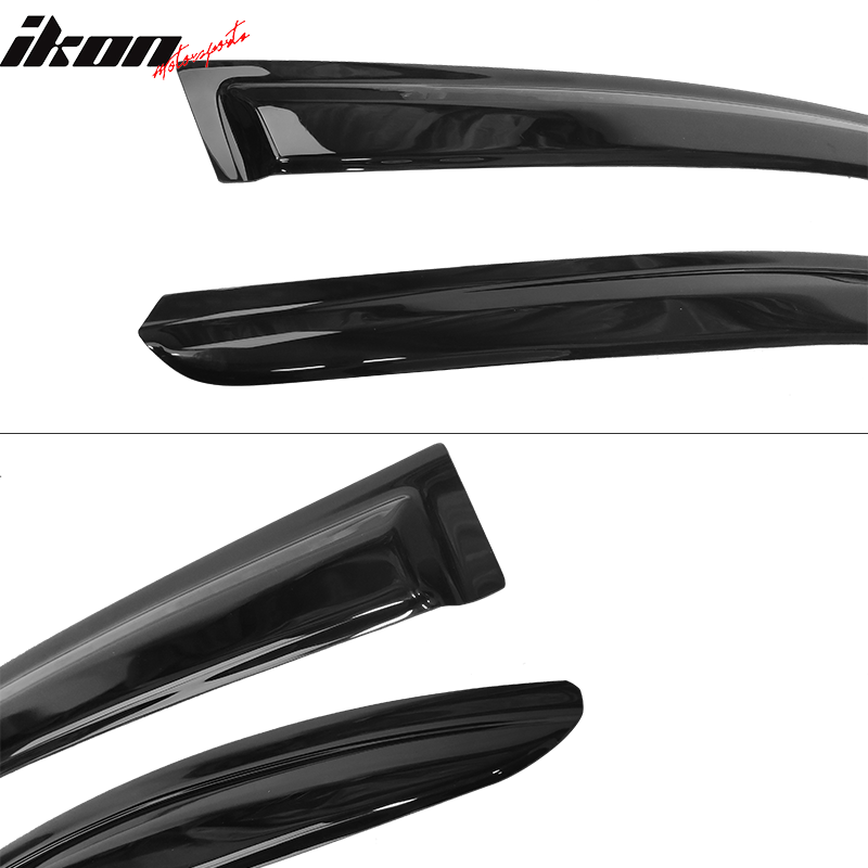 2008-2017 Mitsubishi Lancer EVO Window VisorsAcrylic 4PC
