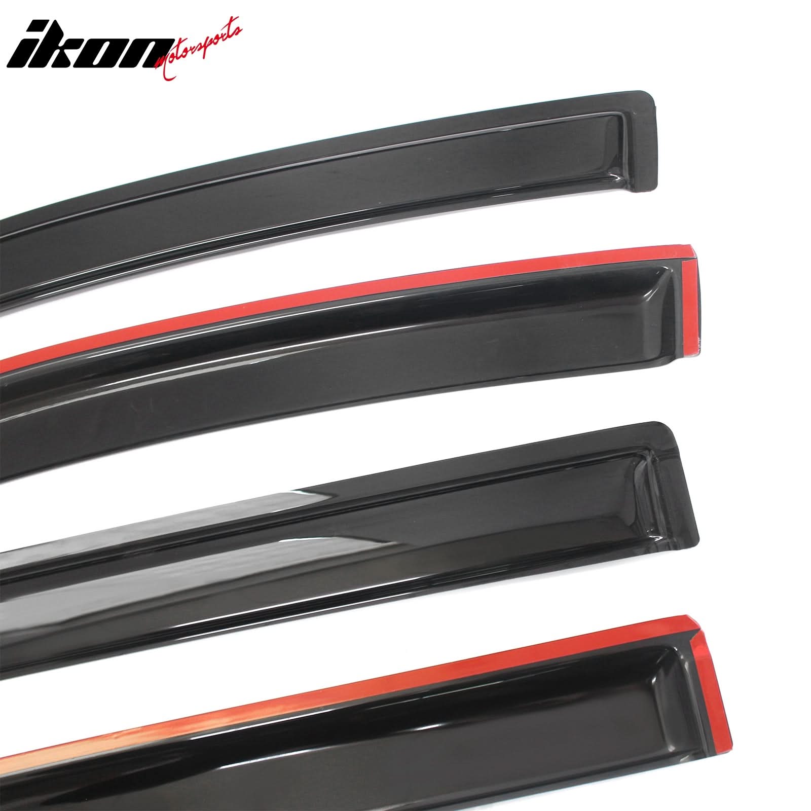 2004-2016 Nissan Armada Slim Style Smoke Visor Window Rain Guard Acryl