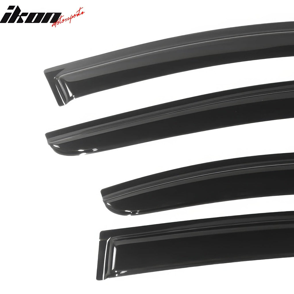 2009-2015 Nissan Maxima Tape On Window Visors Smoke Tinted Acrylic