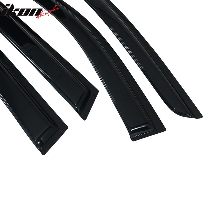 2014-2020 Nissan Rogue Slim Style Smoke Tinted Window Visors Acrylic