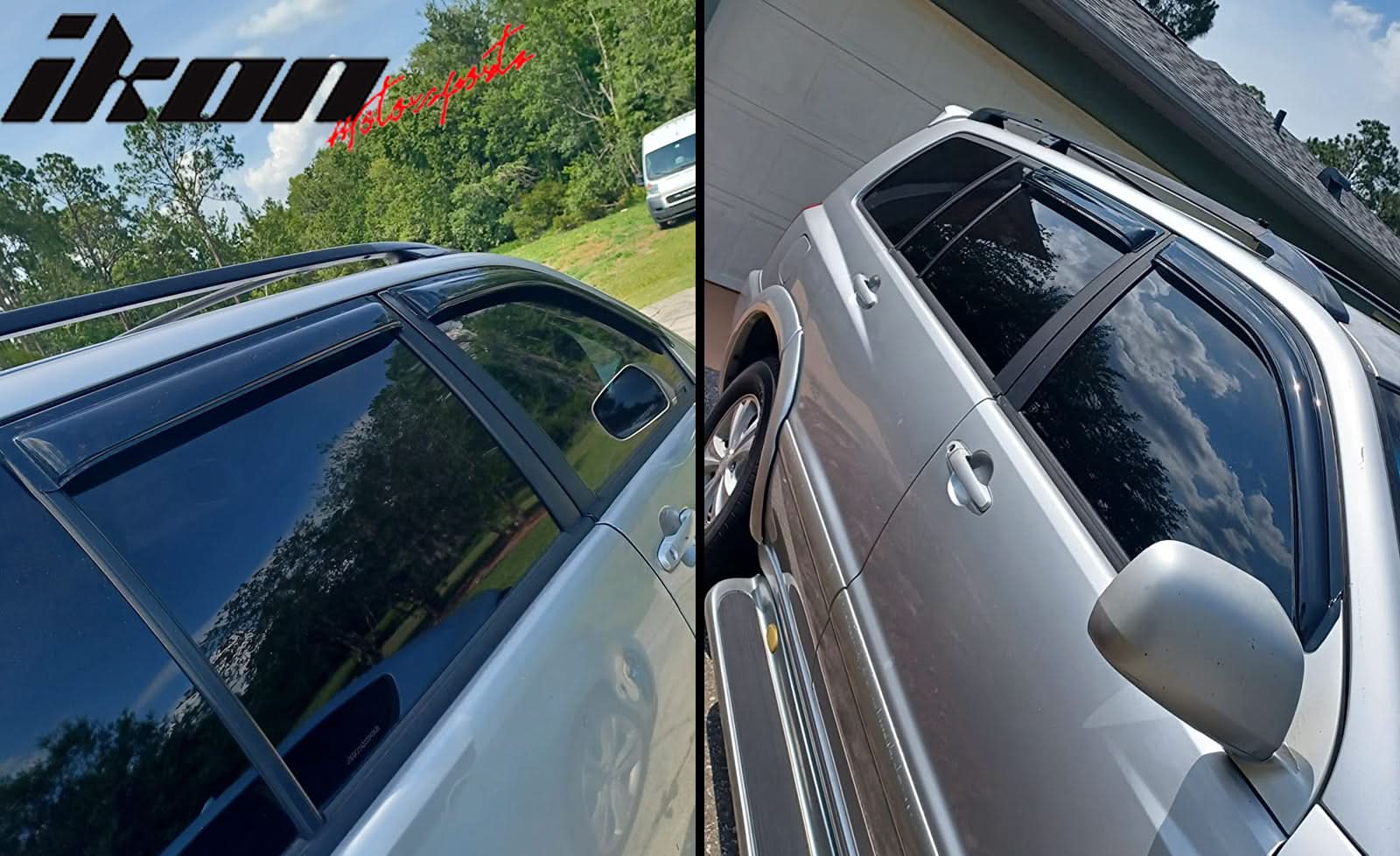 2001-2007 Toyota Highlander Slim Style Smoke Visor Window Vent Acrylic