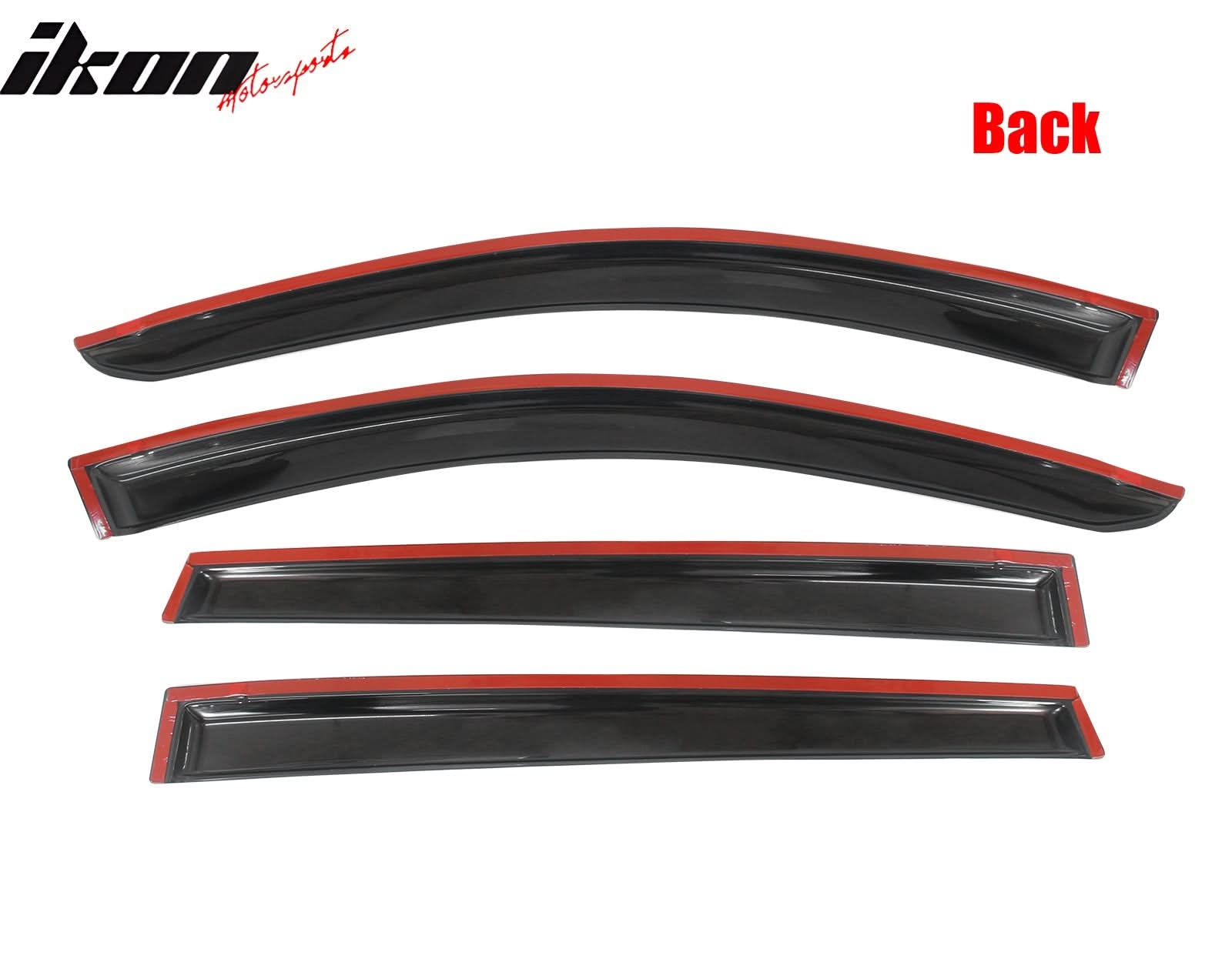 2013-2018 Toyota RAV4 Acrylic 4PC Window Visors Tape On Rain Guard