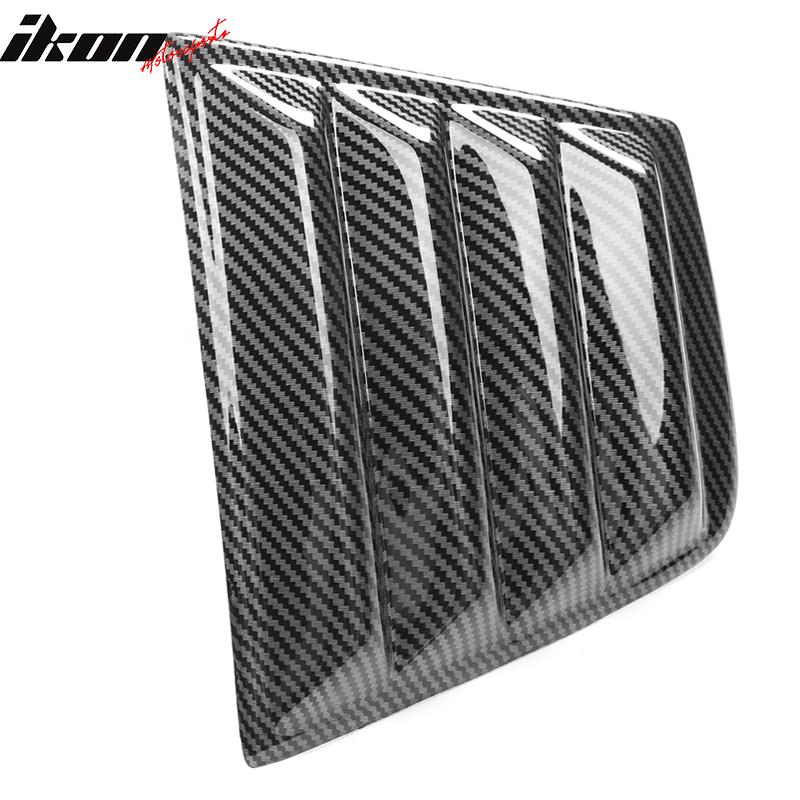 2011-2023 Dodge Charger V2 Style Window Louver Windshield Gloss Black