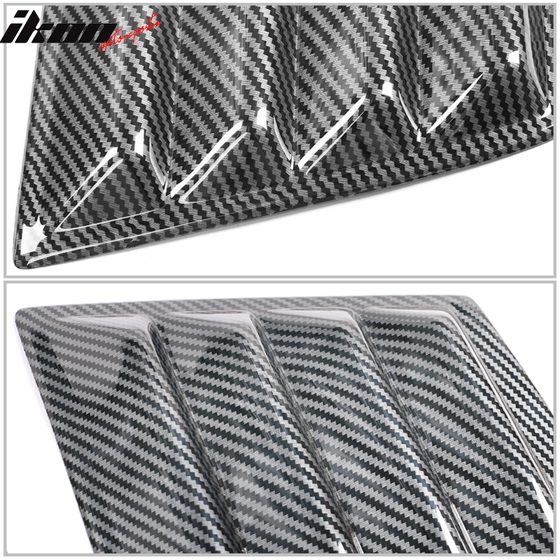 2011-2023 Dodge Charger V2 Style Window Louver Windshield Gloss Black