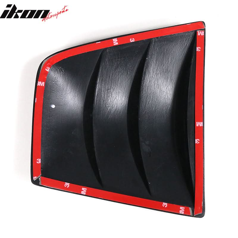2011-2023 Dodge Charger V3 Style Matte Black PP Window Louver Scoops