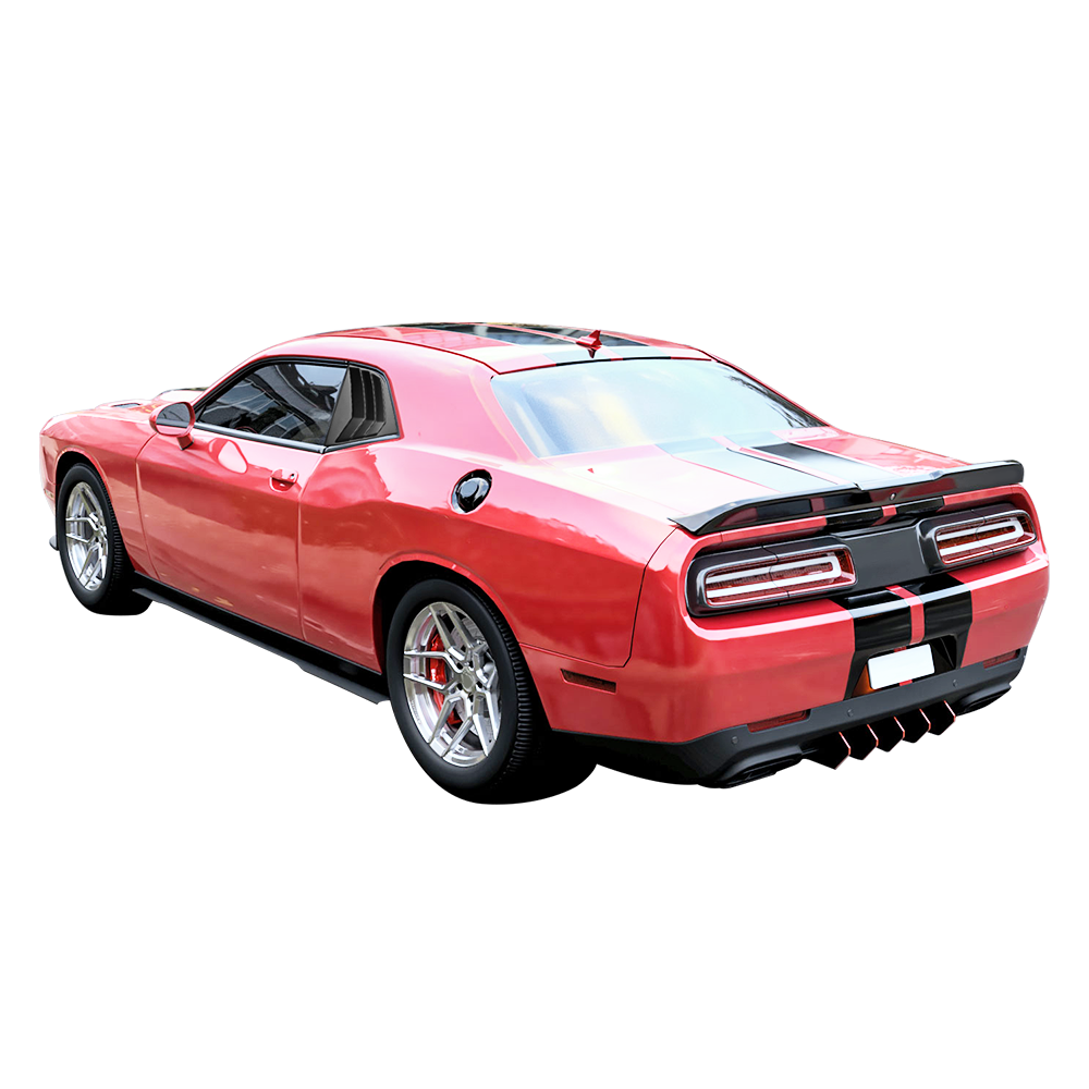 2008-2023 Dodge Challenger XE V2 Style Side Window Louver Scoop PP