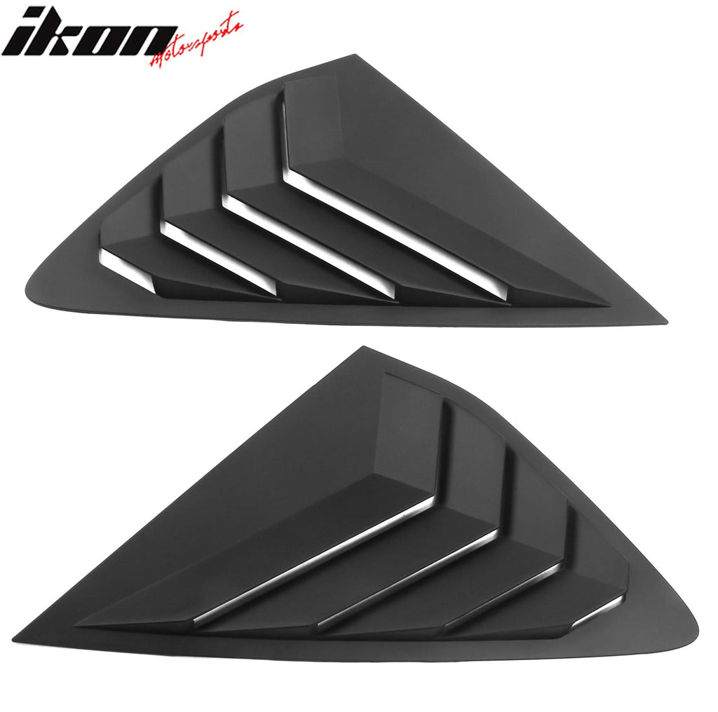 2023-2025 Honda Accord IKON Black Rear Quarter Window Louver ABS