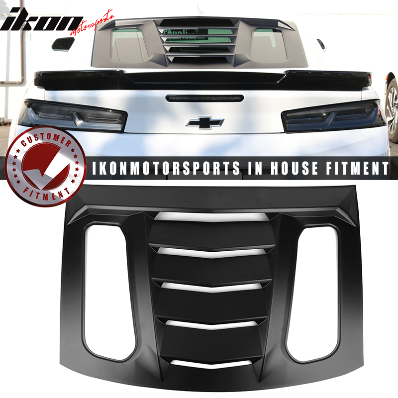 2016-2024 Chevy Camaro IKON V2 Style Window Louver ABS