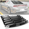2011-2024 Dodge Charger IKON Window Louver Cover ABS 3PCS