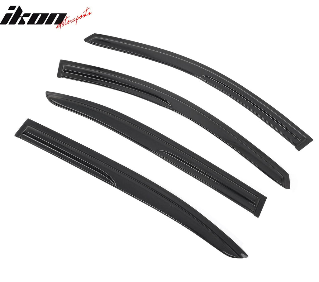 2008-2012 Honda Accord 4-Door Sedan Acrylic 4PC Tape On Window Visors