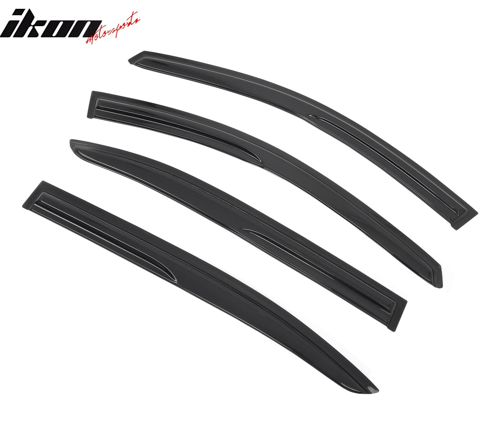 2008-2012 Honda Accord 4-Door Sedan Acrylic 4PC Tape On Window Visors