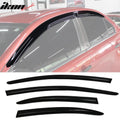 2008-2017 Mitsubishi Lancer EVO Window VisorsAcrylic 4PC