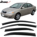 2003-2008 Toyota Corolla Sedan 4-Door Window Visor Guard Acrylic 4PC