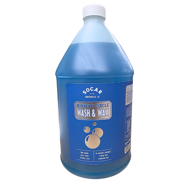 SOCAR Wash n Wax - pH Neutral Car Wash Soap Infused with Carnauba Wax