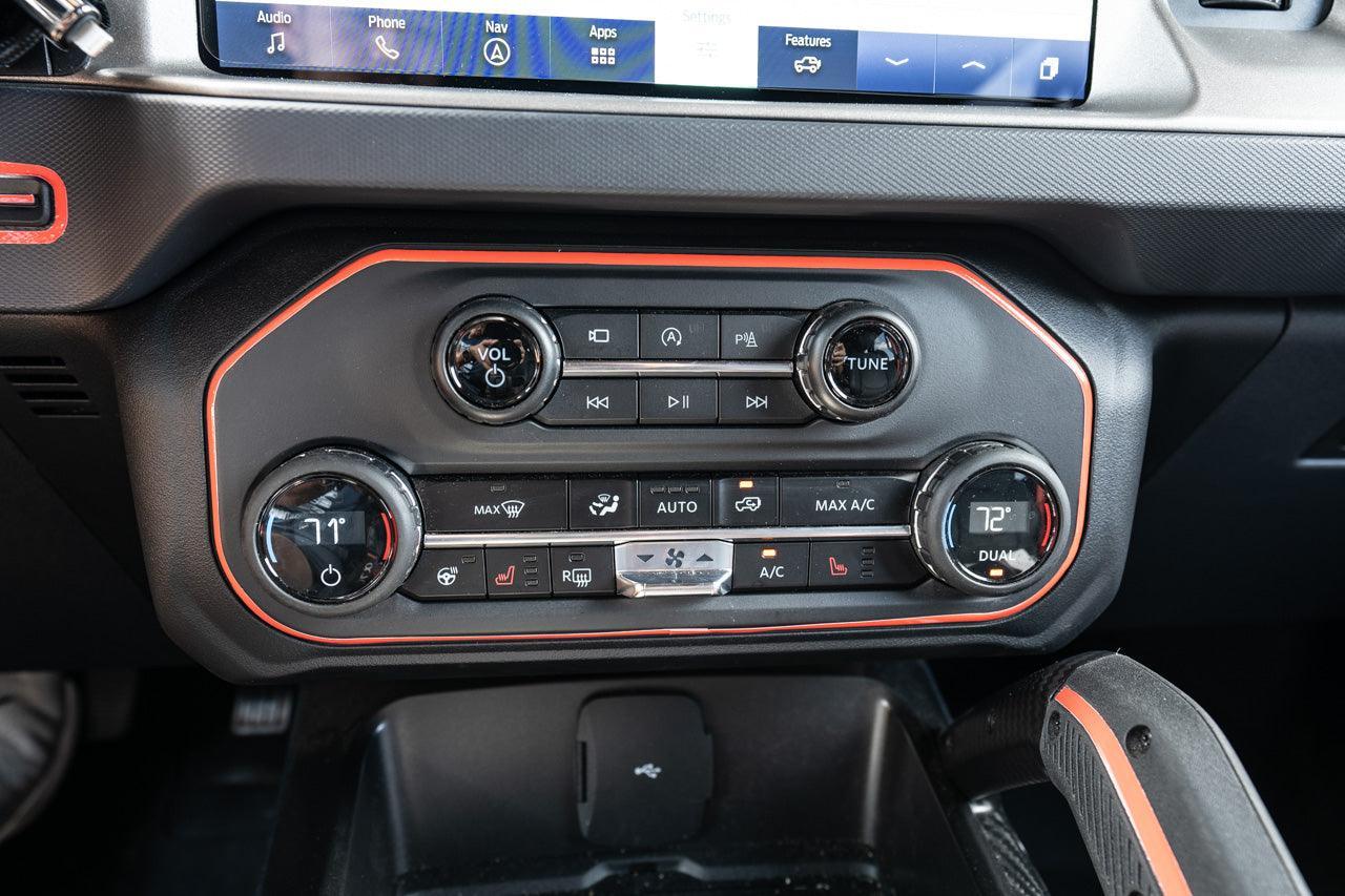 AC Controls Outline (Printed Series Vinyl) - 2021+ Bronco