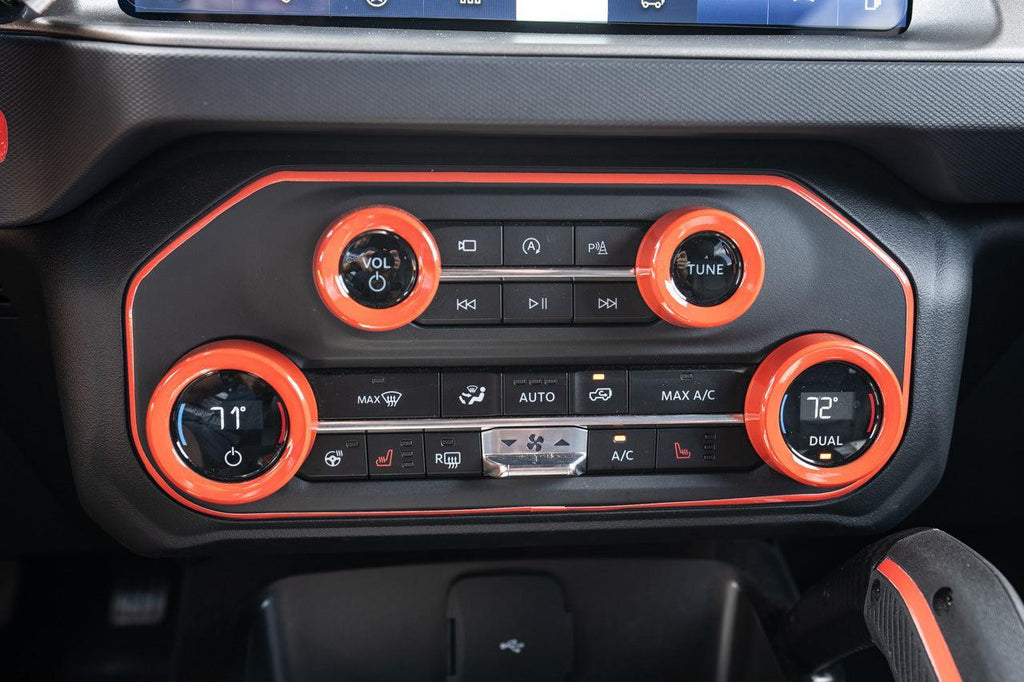 AC Controls Outline (Printed Series Vinyl) - 2021+ Bronco
