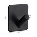 Adhesive Wall Hooks Mounted Door Key Cloth Coat Bathroom Robe Hanger Kitchen Hardware Rack Shelf Bag Hook Organizer For Hanging  Bathroom Toilet Sticky Hook