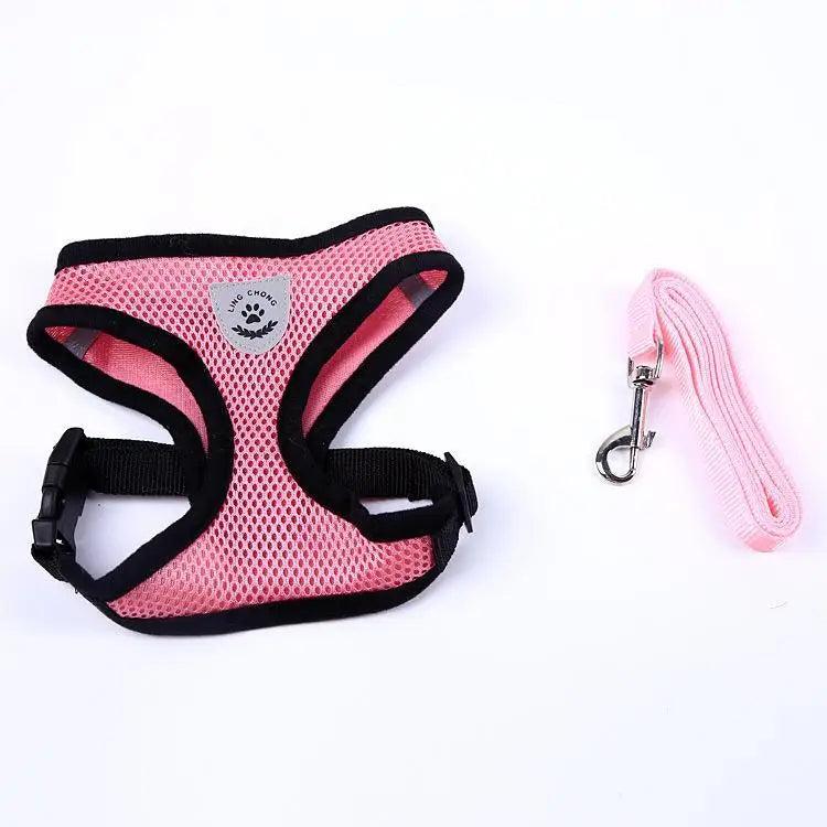 Adjustable Dog Harness No-Pull Pet Harness Soft Padded Dog Vest Reflective No-Choke Pet Vest With Easy Control Handle