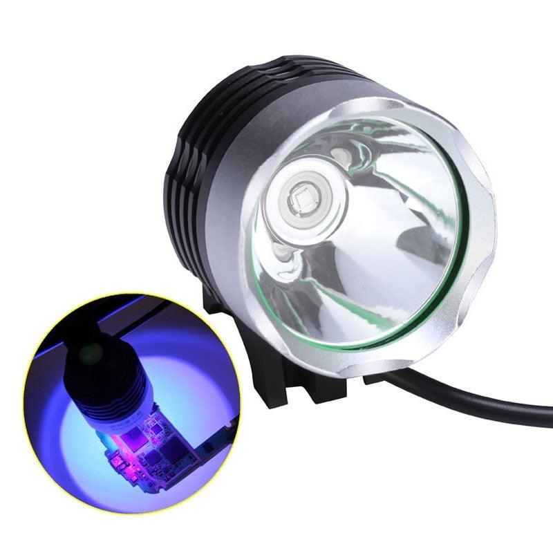Adjustable Rechargeable UV Flashlight Portable Torch Ultra Violet LED Handheld For UV Glue Curing For Cellphone Repair Tool  Curing Lamp Dryer For Urine Stain Detector Sterilization Phone Circuit Board